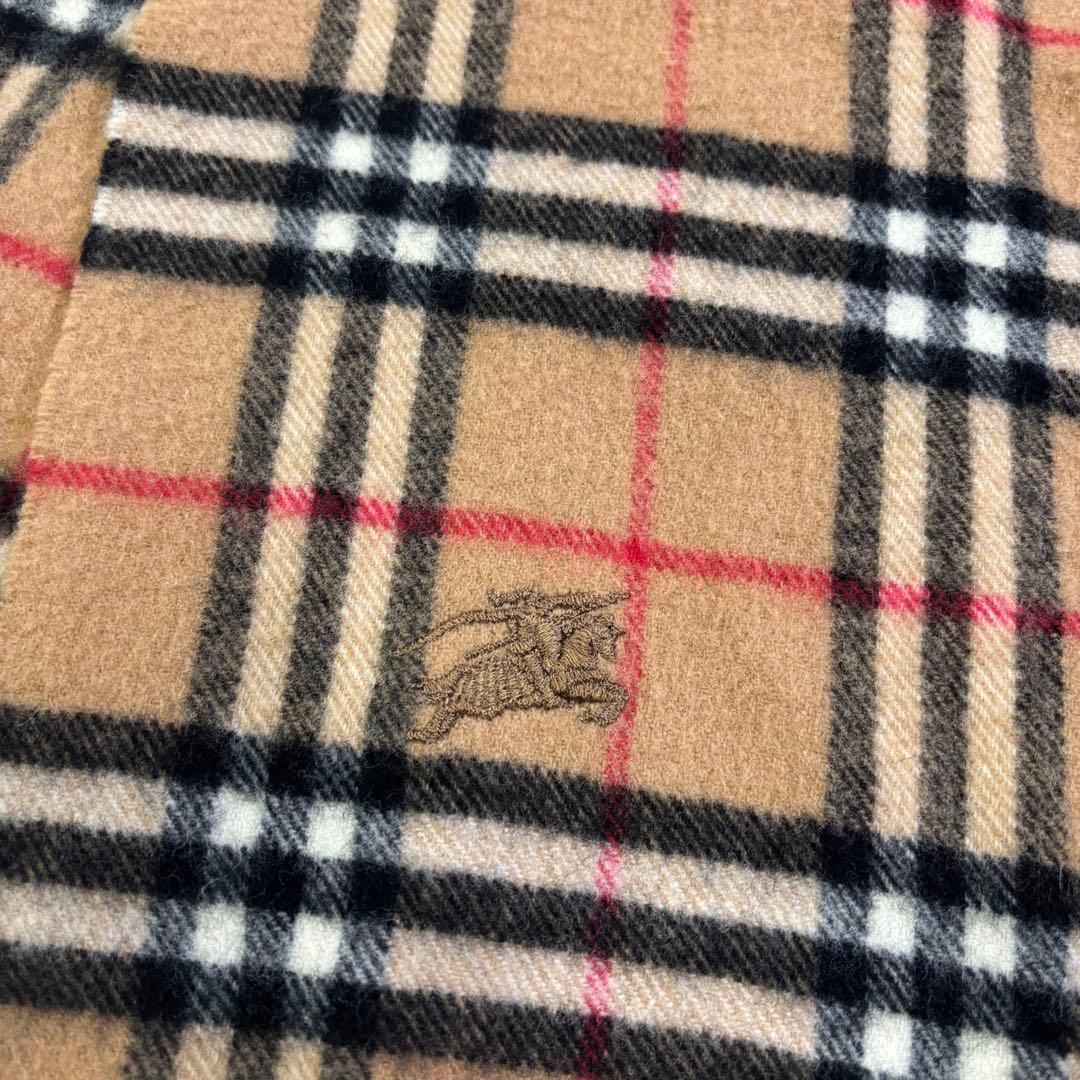 バーバリーロンドン　ノバチェック　イギリス製　ウール100% ロングマフラー