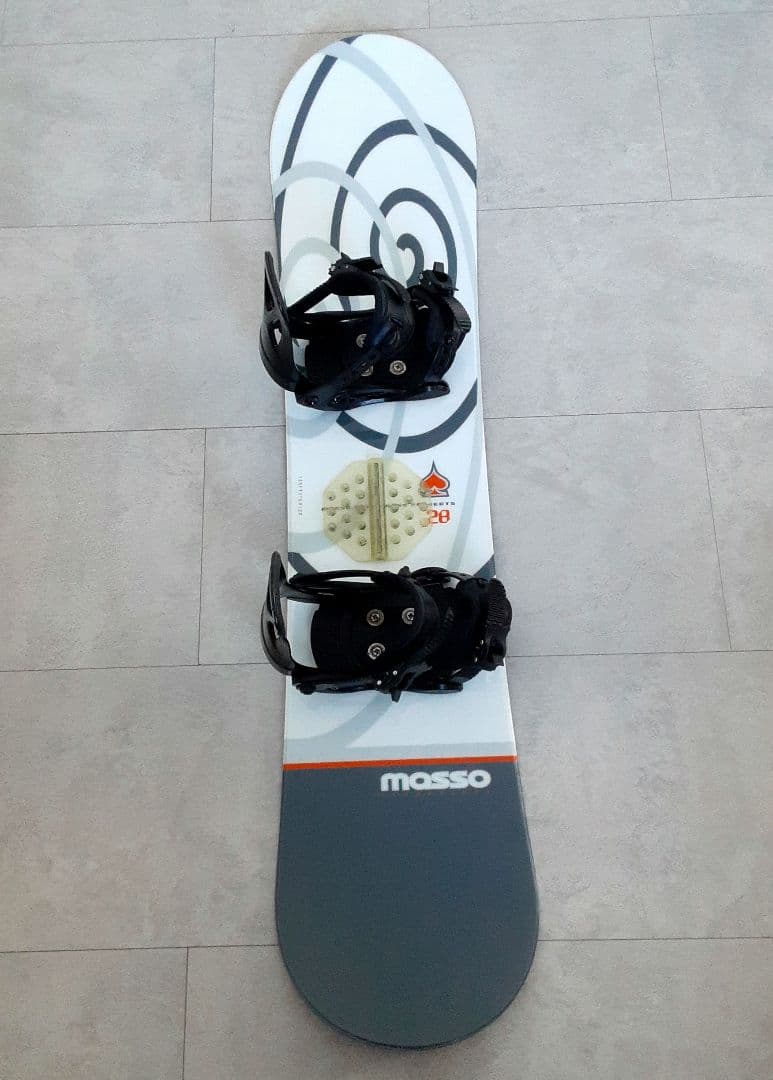 masso ジュニア スノーボードセット 128 キスマーク バインディング付き