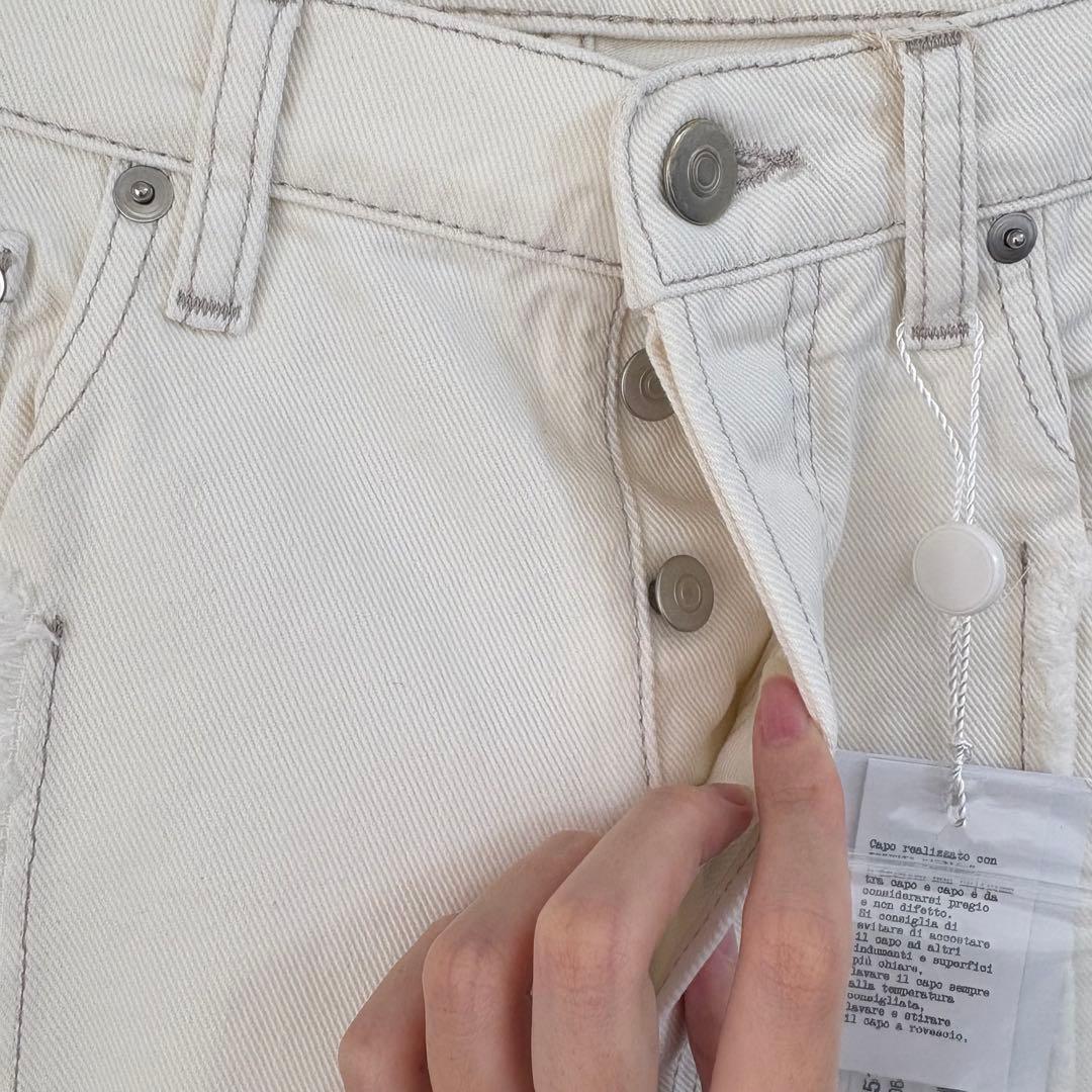 ラスト１【新品】Maison Margiela スキニー ホワイト デニム 36