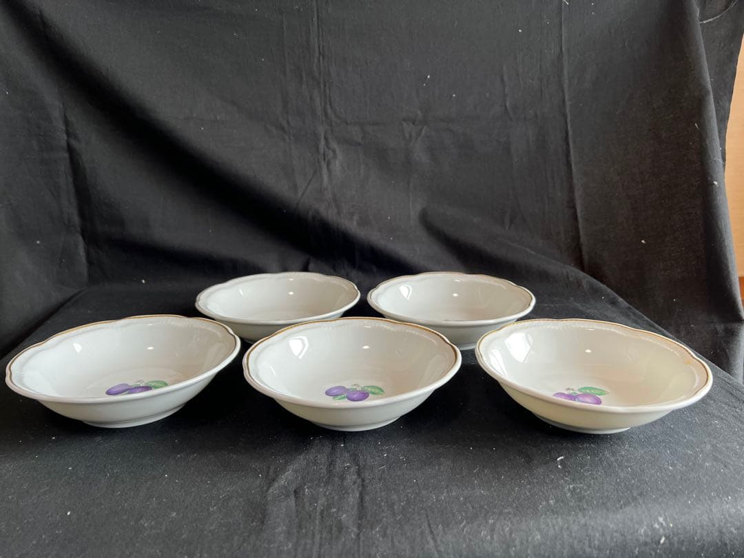 リチャードジノリ　ボンジョルノプルーン　フルーツソーサー