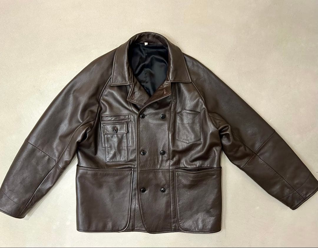 ジャケット・アウター 25AW CCU NAKED COW SKIN COVERALL BROWN 3