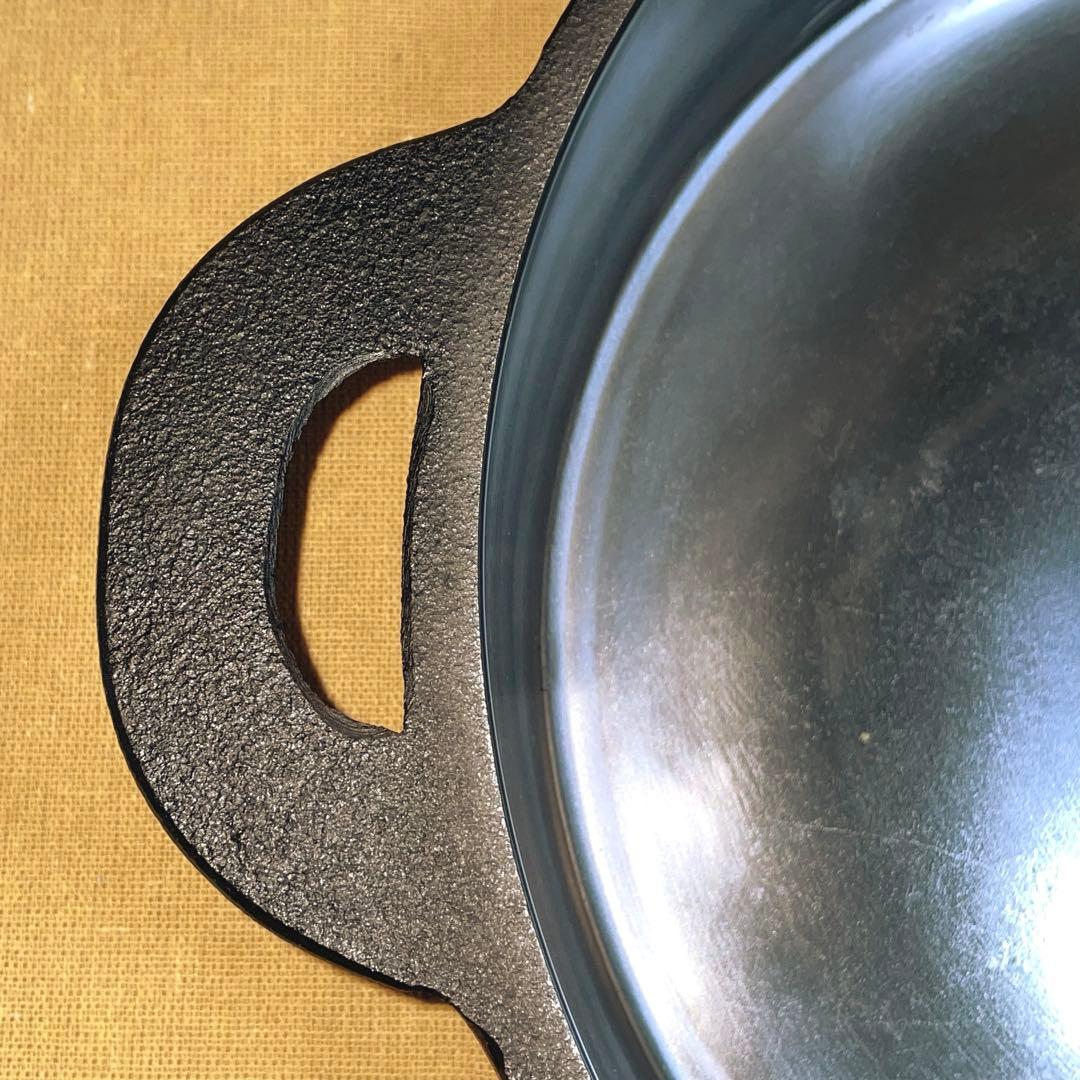 出品同型商品で一番美しい‼️ 山王堂 久慈 砂鉄鍋 27cm すき焼き鍋 南部鉄器