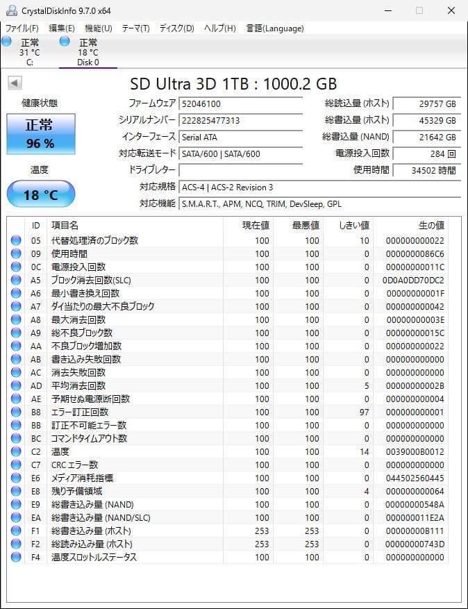 Sandisk ウルトラ 3D SSD 1TB SDSSDH3-1T00-J25