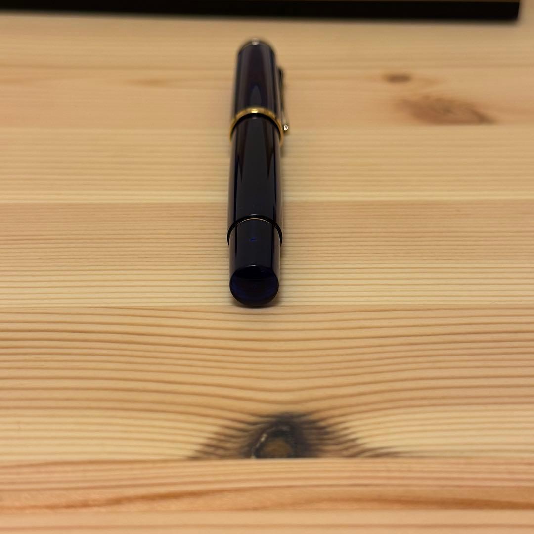 ペリカン Pelikan 万年筆 M200 スケルトンダークブルー F