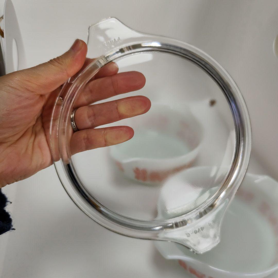 希少　パイレックス　バタープリント　アーミッシュ　キャセロール　 2個