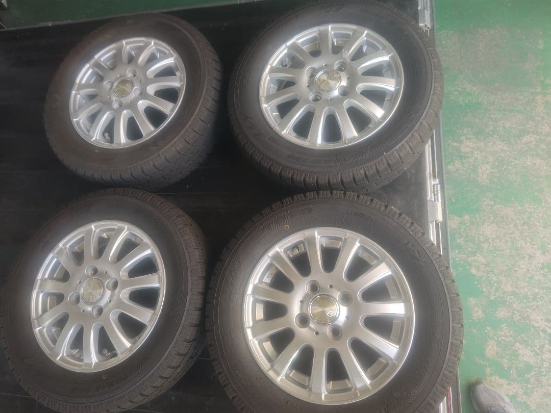 ②155/70R13 スタッドレスタイヤ アルミホイール付 2本セット