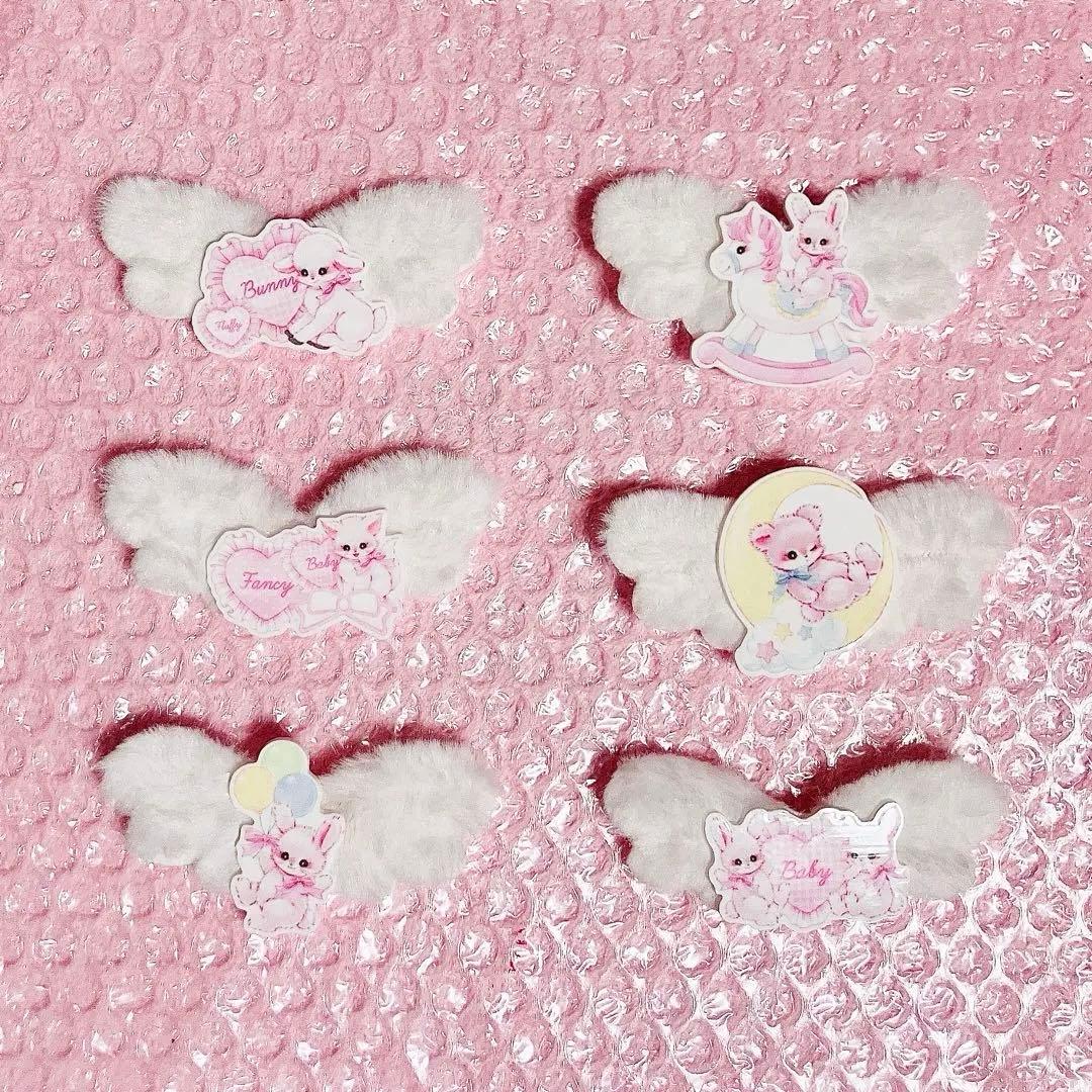 ぺちか ♡ ハンドメイドグッズ ♡ 天使付き ♡ 6個