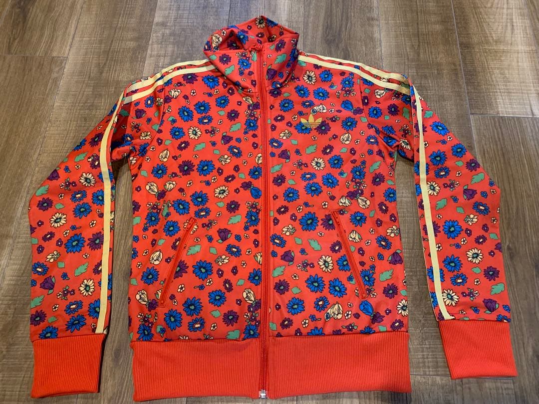 adidas 花柄ジャージ Sサイズ