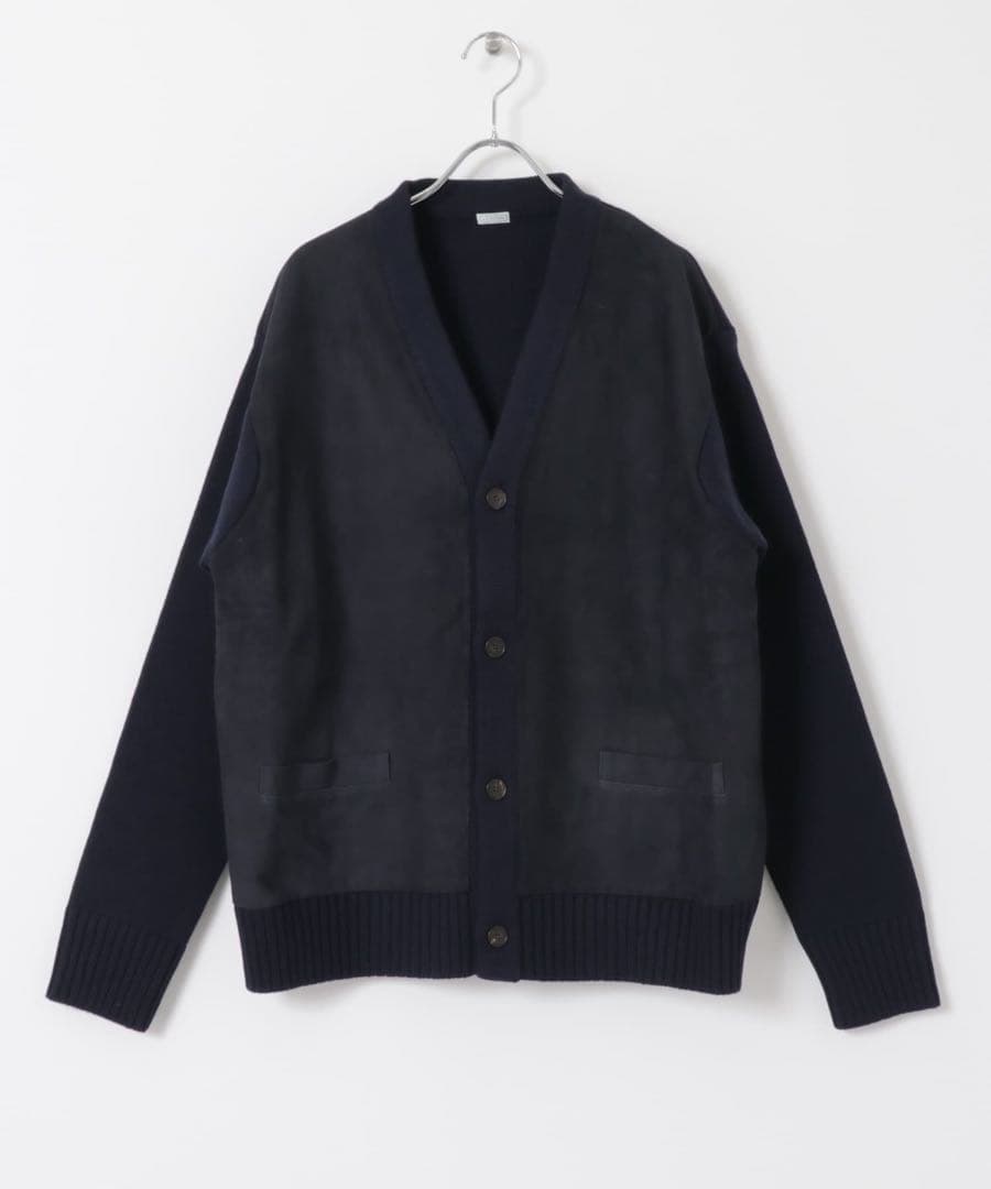 トップス A.PRESSE Cashmere Suede C Cardigan