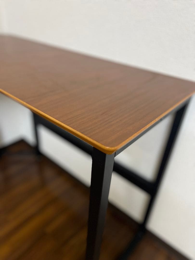 L字型ブラウンパソコンデスク 高さ72.5cm