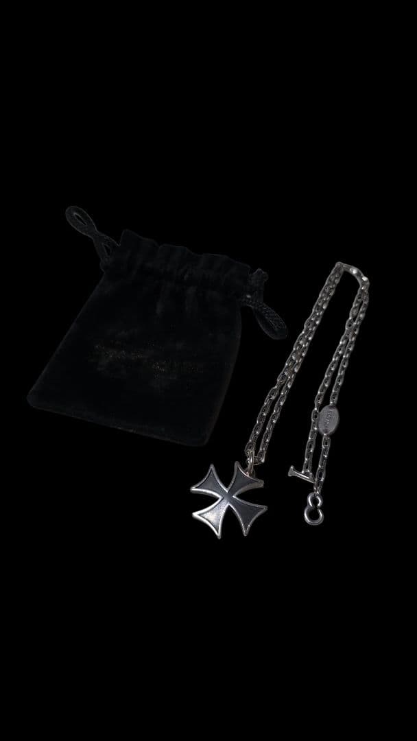 最終値下げ売切り red tail アイアンクロス ネックレス