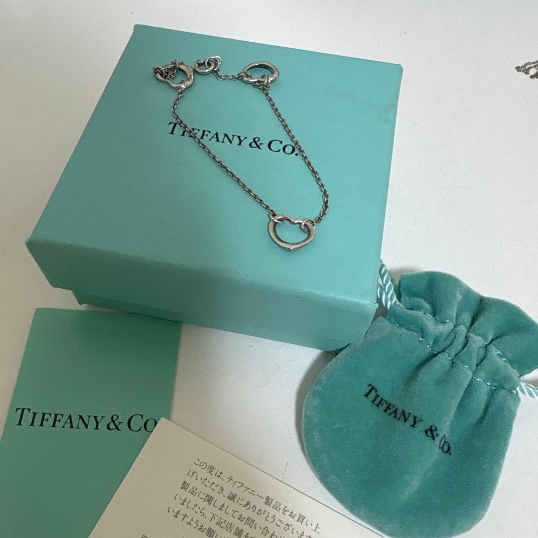 保証書付き ティファニー Tiffany オープンハート ブレスレット