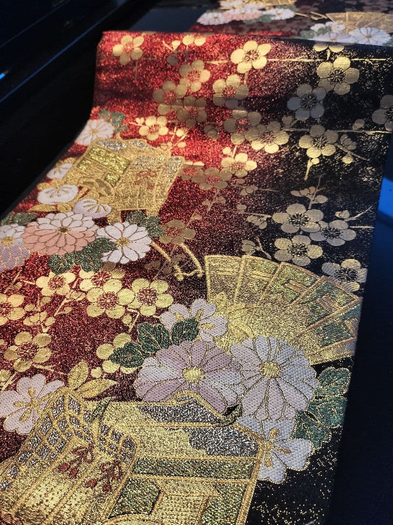 A951★逸品‼️御所車‼️ひな祭り‼️テーブルランナー2m16cm