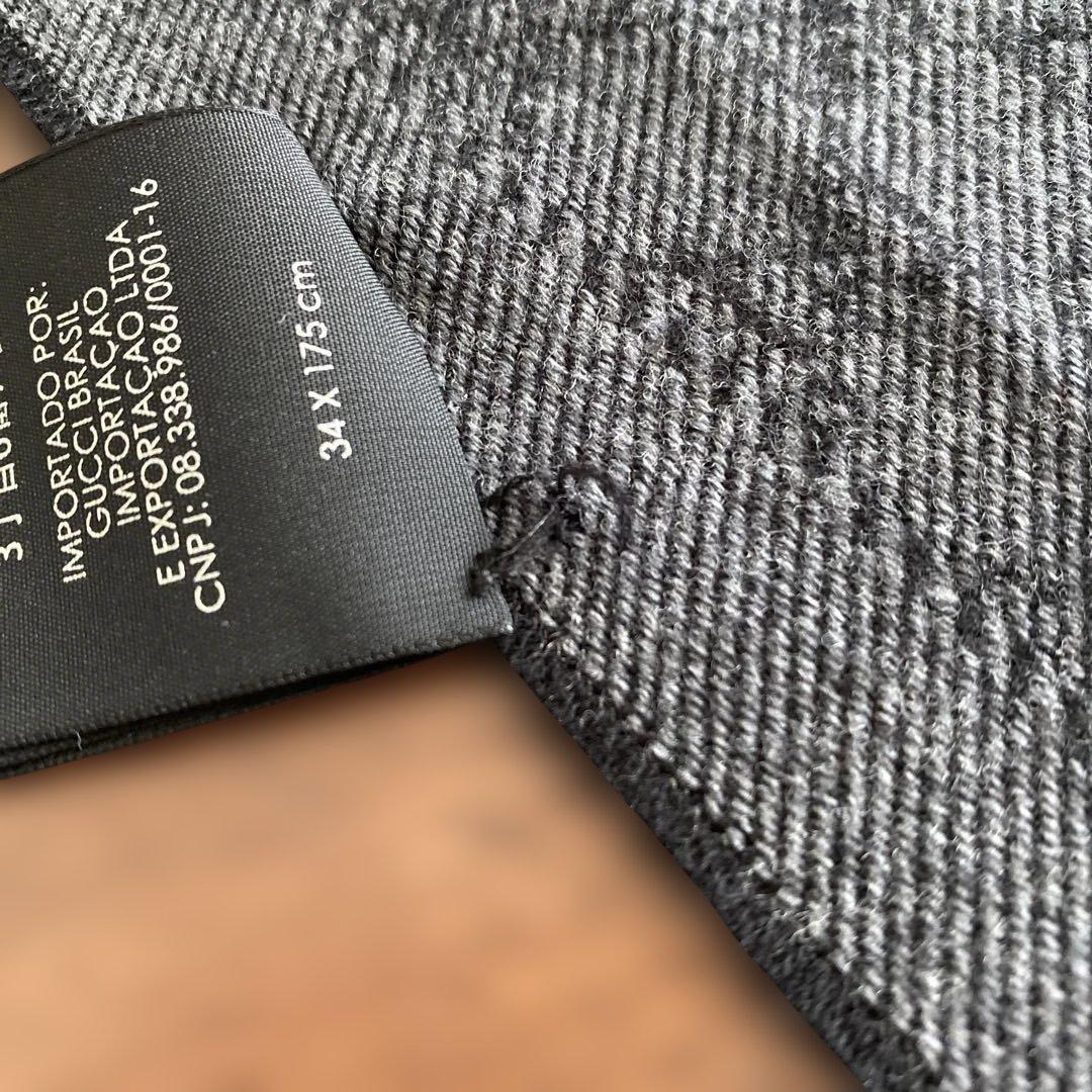 GUCCI グッチ マフラー ストール ウール GG柄 メンズ ユニセックス