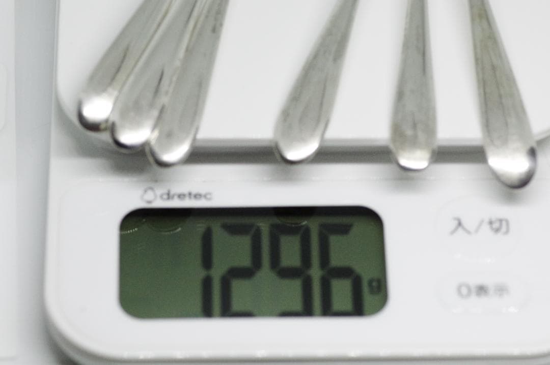 No5【純銀・ソリッドシルバー】 6本セットスプーン