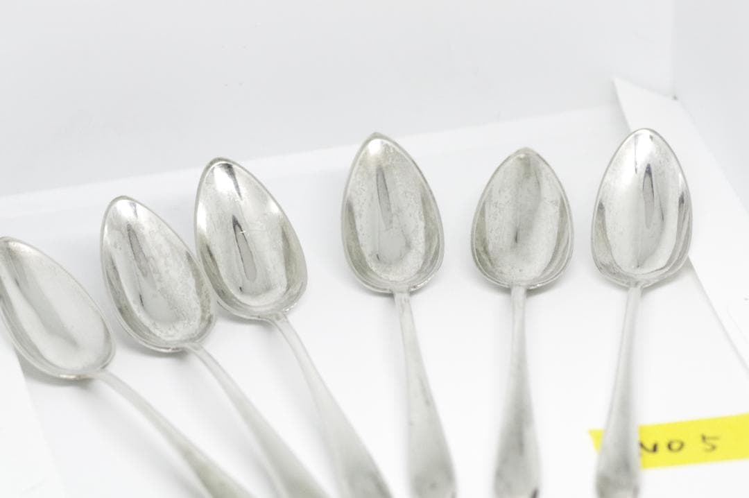 No5【純銀・ソリッドシルバー】 6本セットスプーン