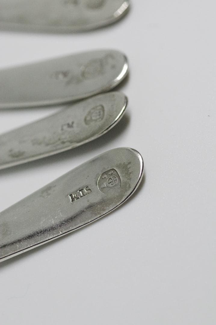 No5【純銀・ソリッドシルバー】 6本セットスプーン