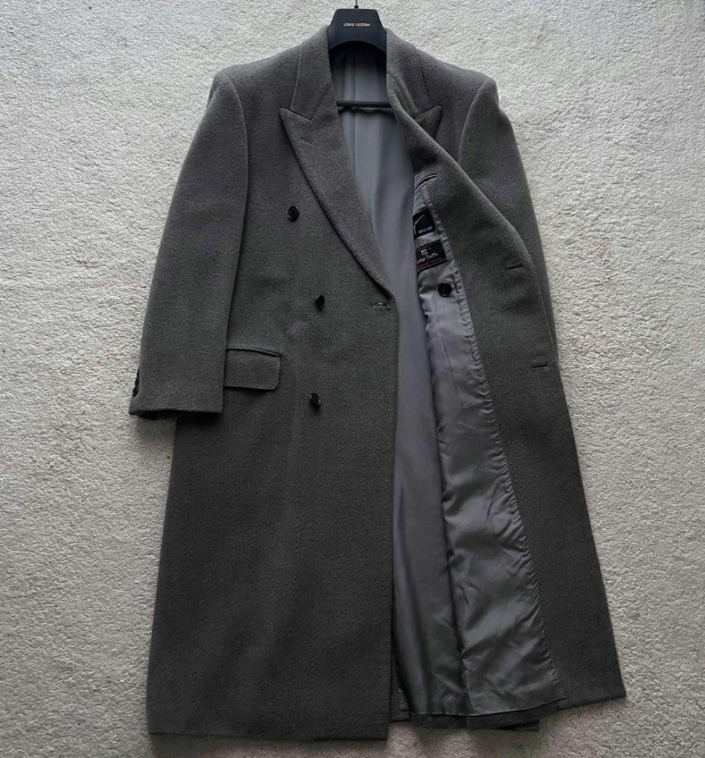 ✨高級紳士服✨チェスターロングコート ダブル 6B 菅田将暉 カシミヤ XL相当