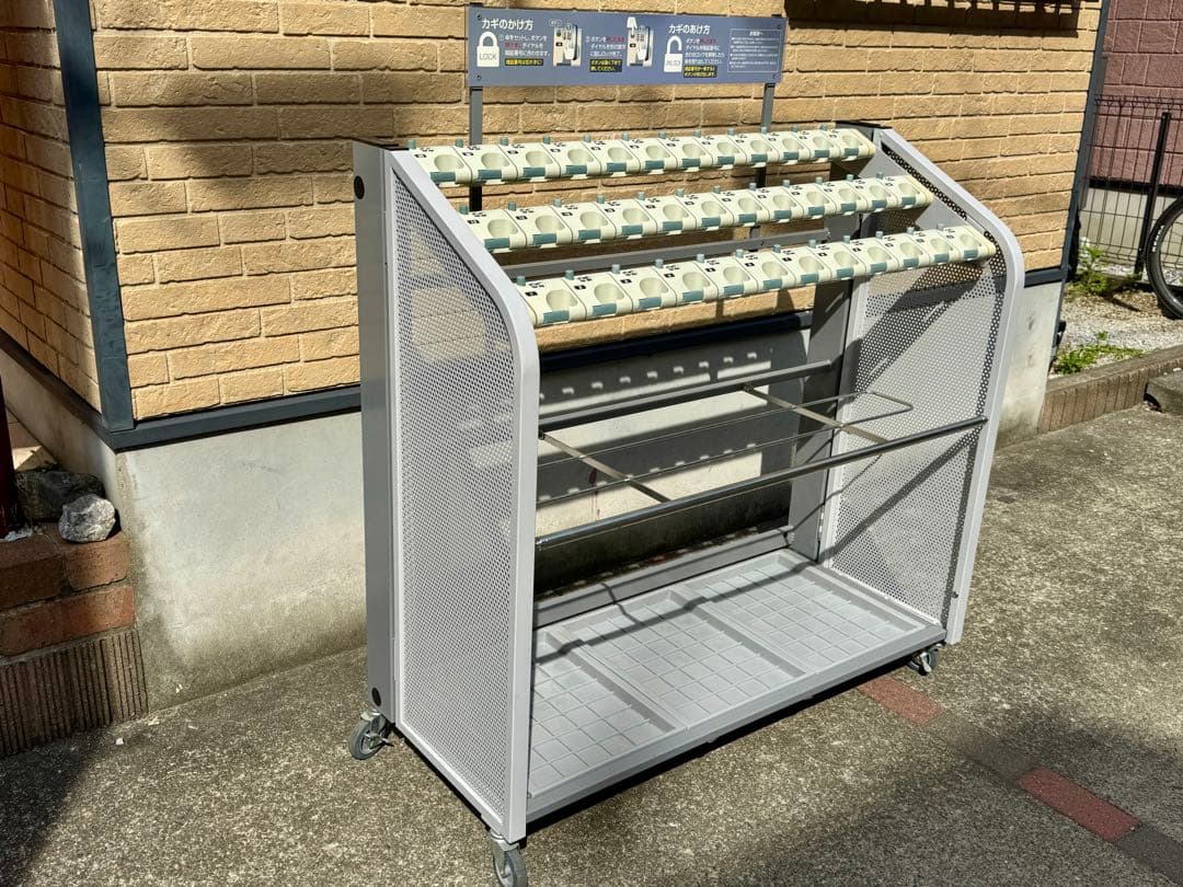 ス*パ様 【美品✨】テラモト　ロック式傘立　キーレス傘立SD2　折りたたみ式　3