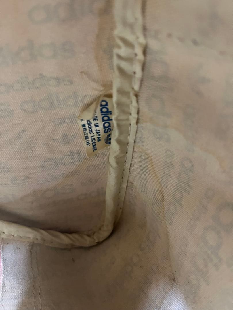 【80〜90s 希少】adidasビンテージエナメルボストンバッグ 日本跡 兼松