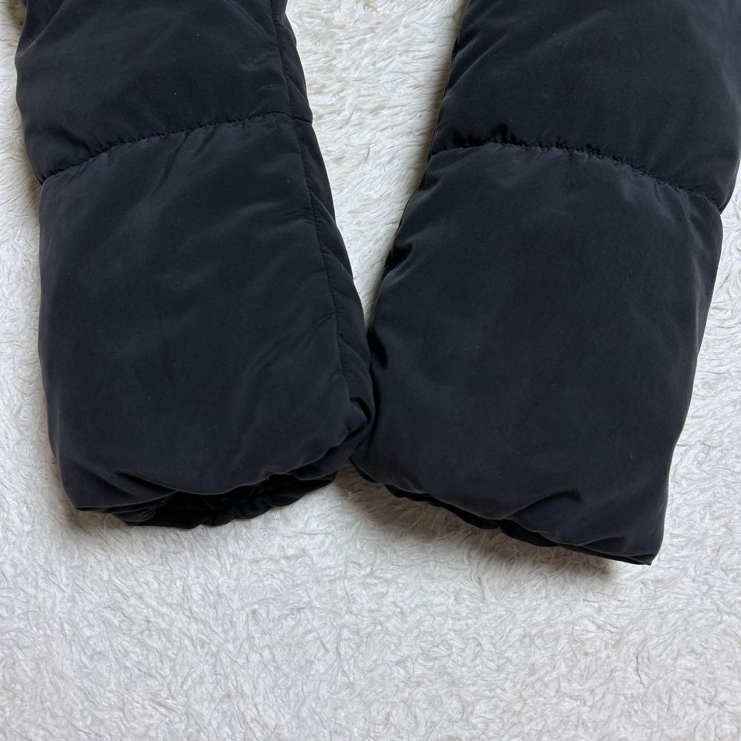 美品/コムサデモード　ファー付きダウンコート　ベルト　美ライン　墨黒　11号