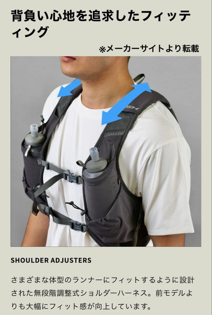 パーゴワークス RUSH 7R ランニングベスト