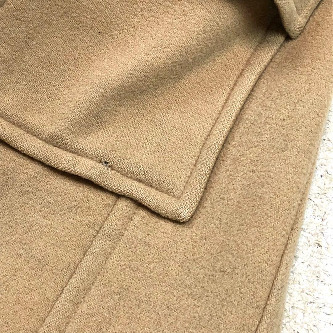 バーバリーブルーレーベル ダッフルコート ノバチェック ベージュ Lサイズ位