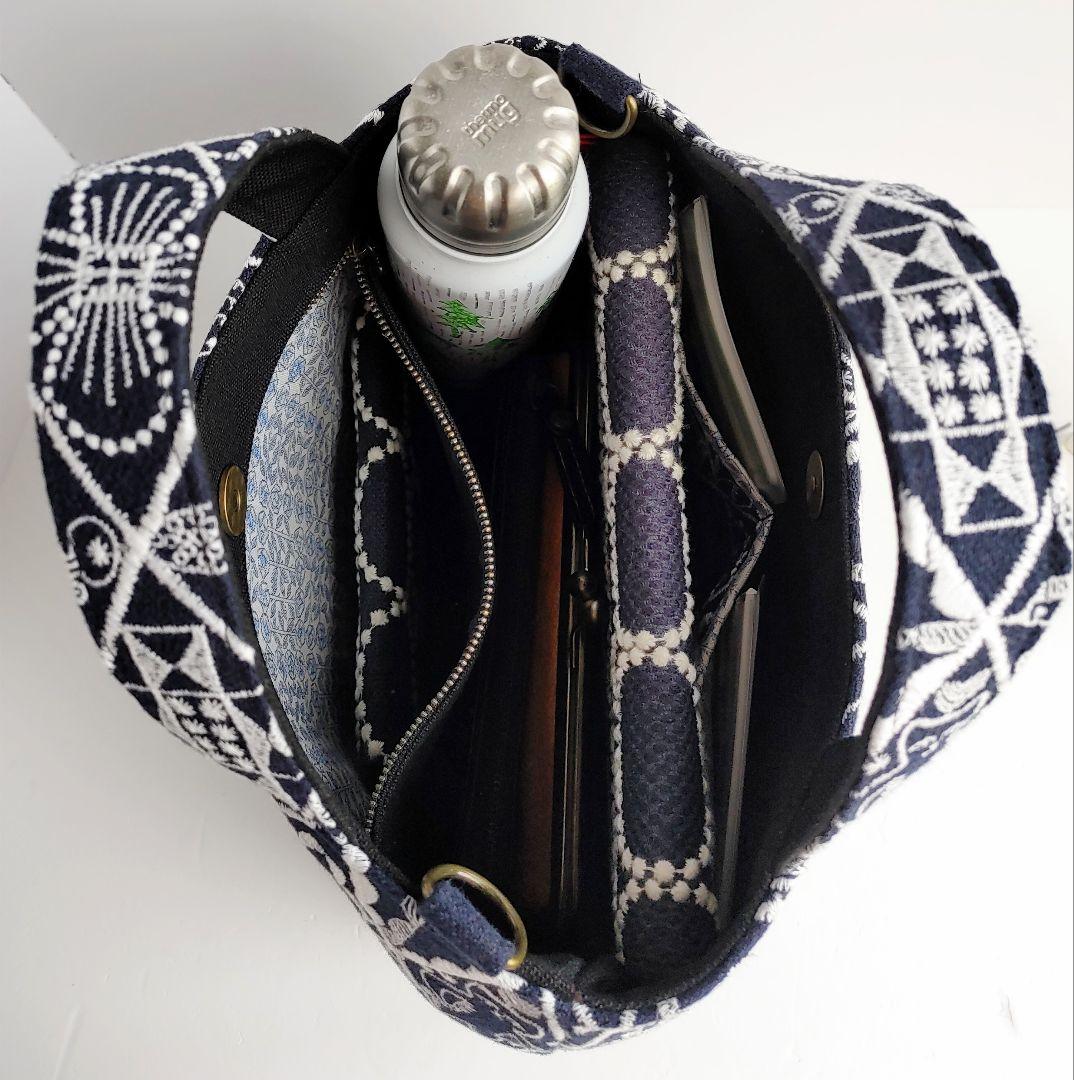 １点のみ　ミナペルホネン　シンフォニー　2wayパニーニ風ショルダー