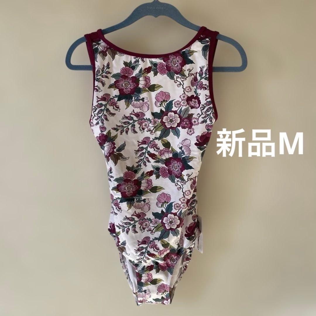 ［新品］eleve花柄バレエレオタード Mサイズ
