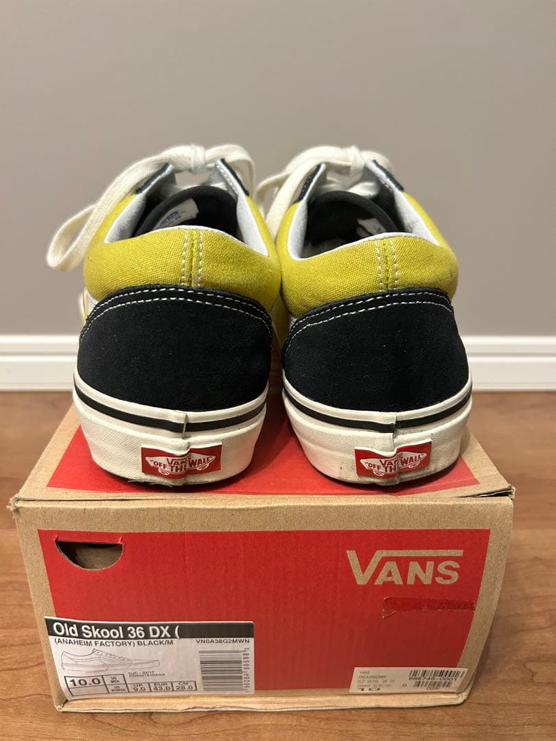 VANS Old Skool 36 DX イエロー/ブラック 10.0