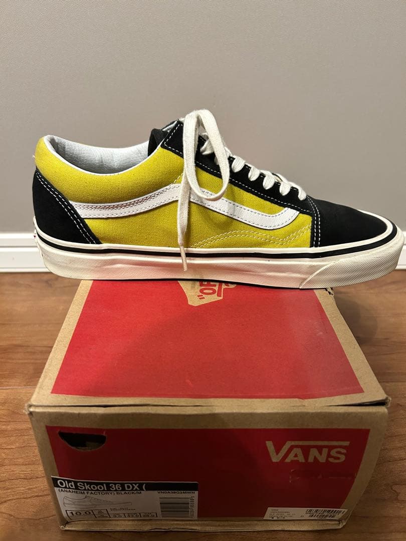 VANS Old Skool 36 DX イエロー/ブラック 10.0