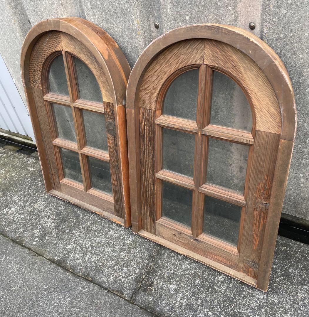 アンティーク/フランス/古材/窓枠/窓/アーチ窓/店舗什器/②