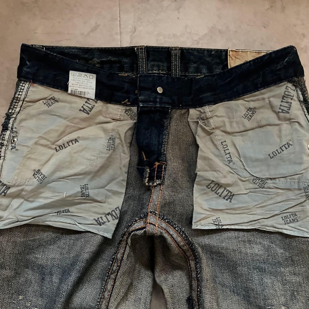 ロリータジーンズ LOLITA JEANS デニム 奈良美智さんコラボ XS