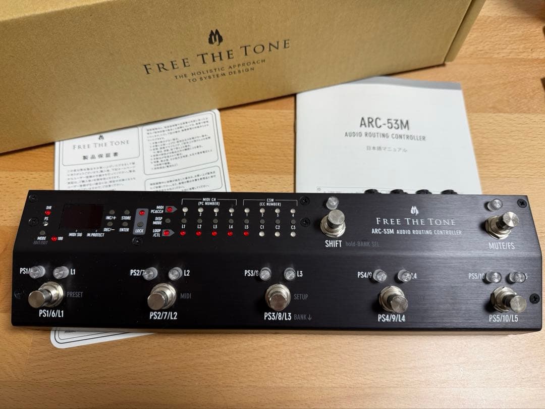 【超美品】free the tone arc-53m (純正アダプター付き)