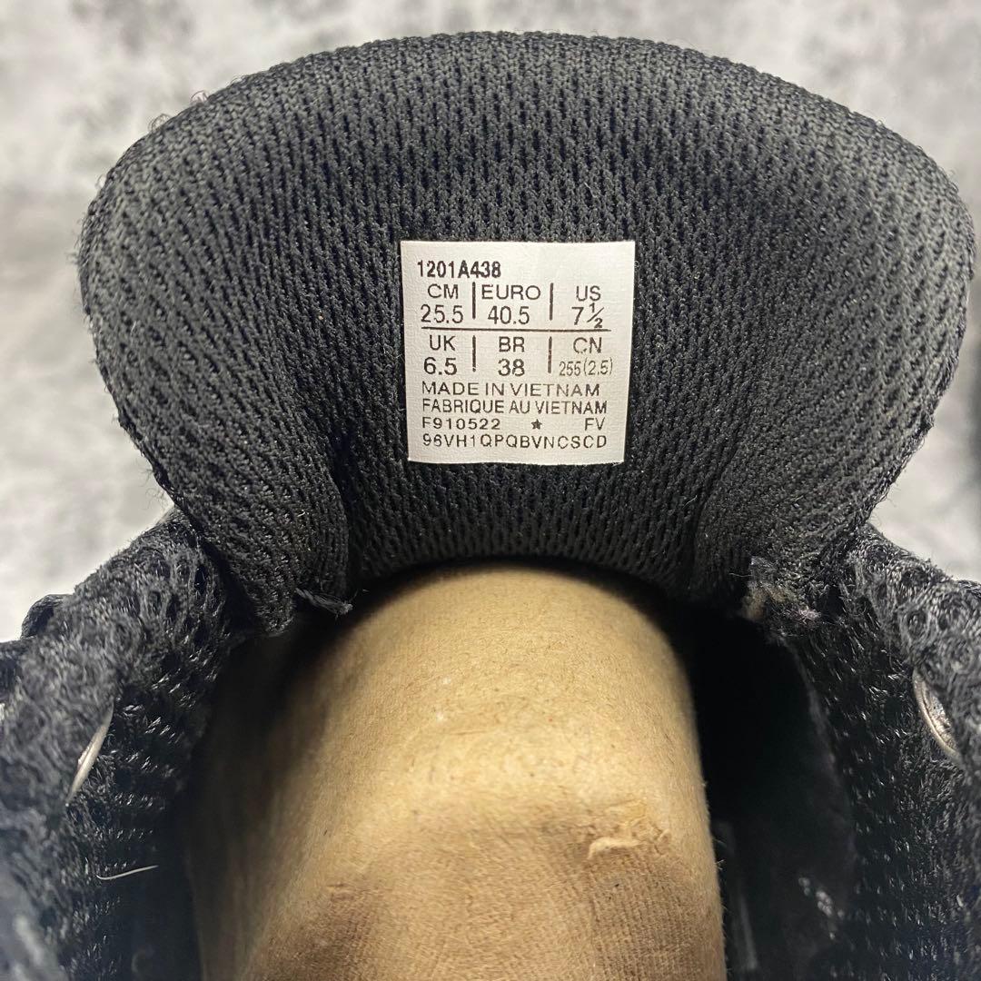 【美品】asics gel-sonoma 15-50 オールブラック 25.5㎝