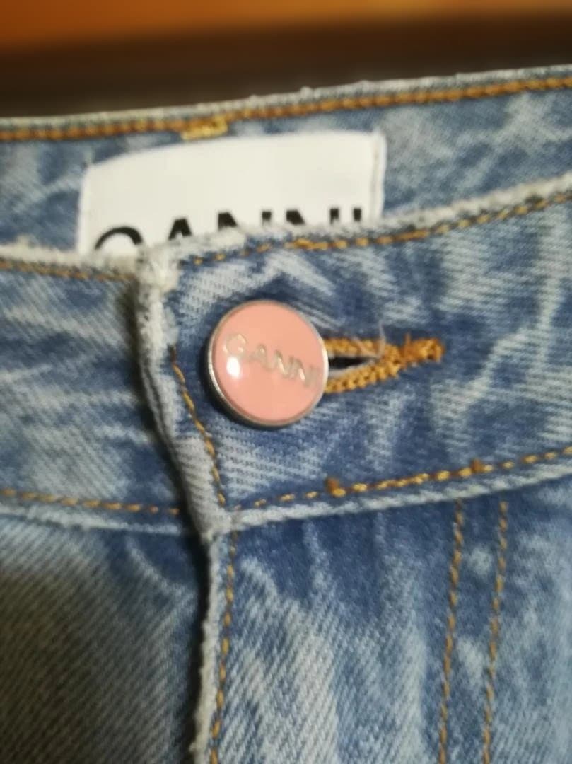 GANNI 23AW ハイウエスト デニムパンツ ライトブルー MAGNY 27