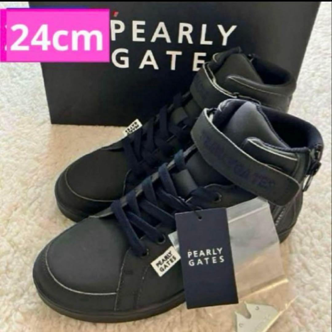 【35,200円 新品】 パーリーゲイツ ミドルカット スパイク ゴルフシューズ