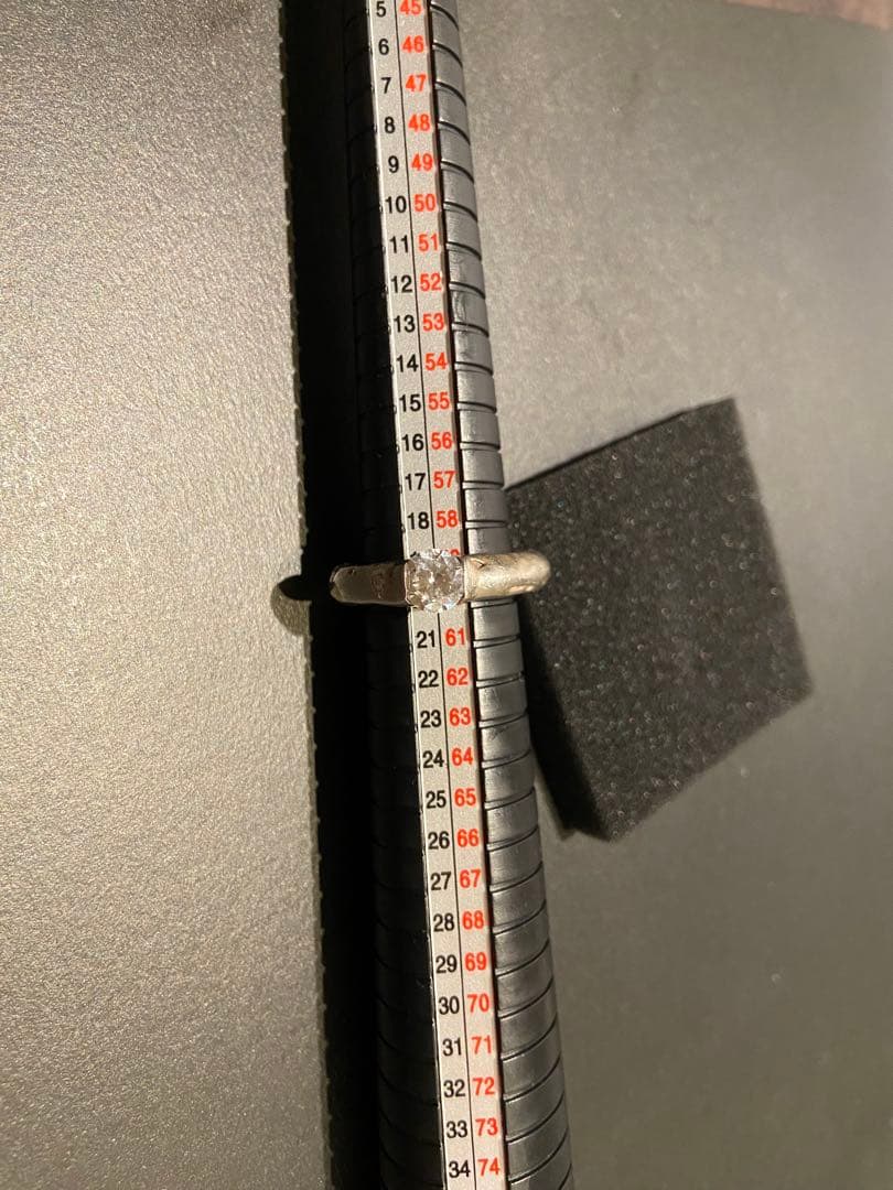 h*u様 大きいサイズ⭐️e.m. シルバー ジルコニアリング　19号