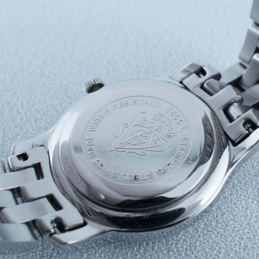 洗浄済み グッチ 5500L ブラック文字盤 レディース　箱付 稼働　保証書