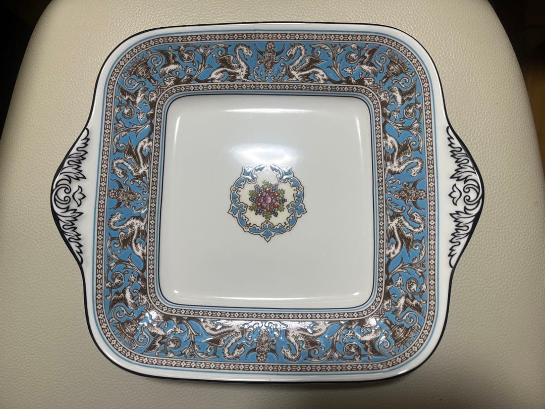  大皿　英国　アンティーク　ビンテージ　角皿　オードブル　高級