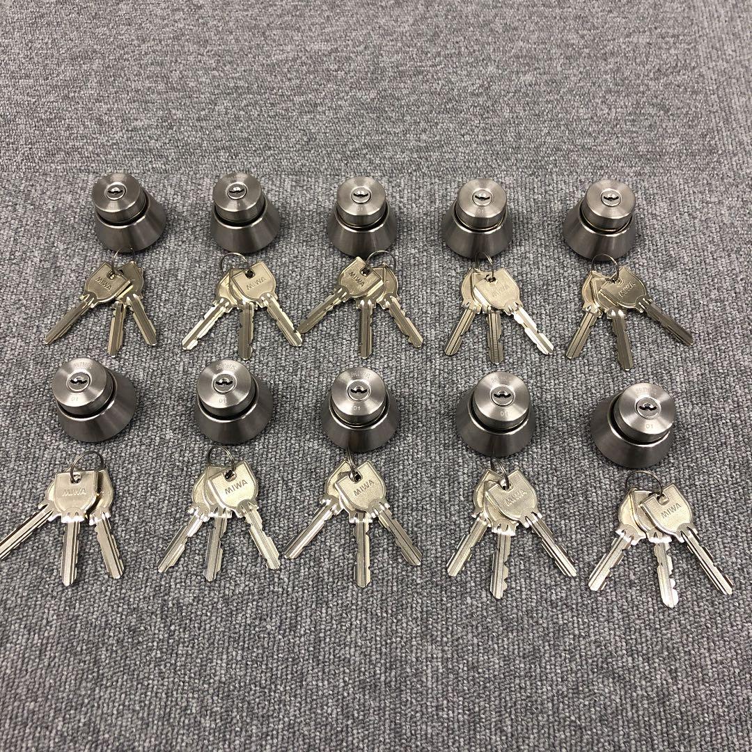MIWA 美和　U9 シリンダー　61セット（各小鍵3本）
