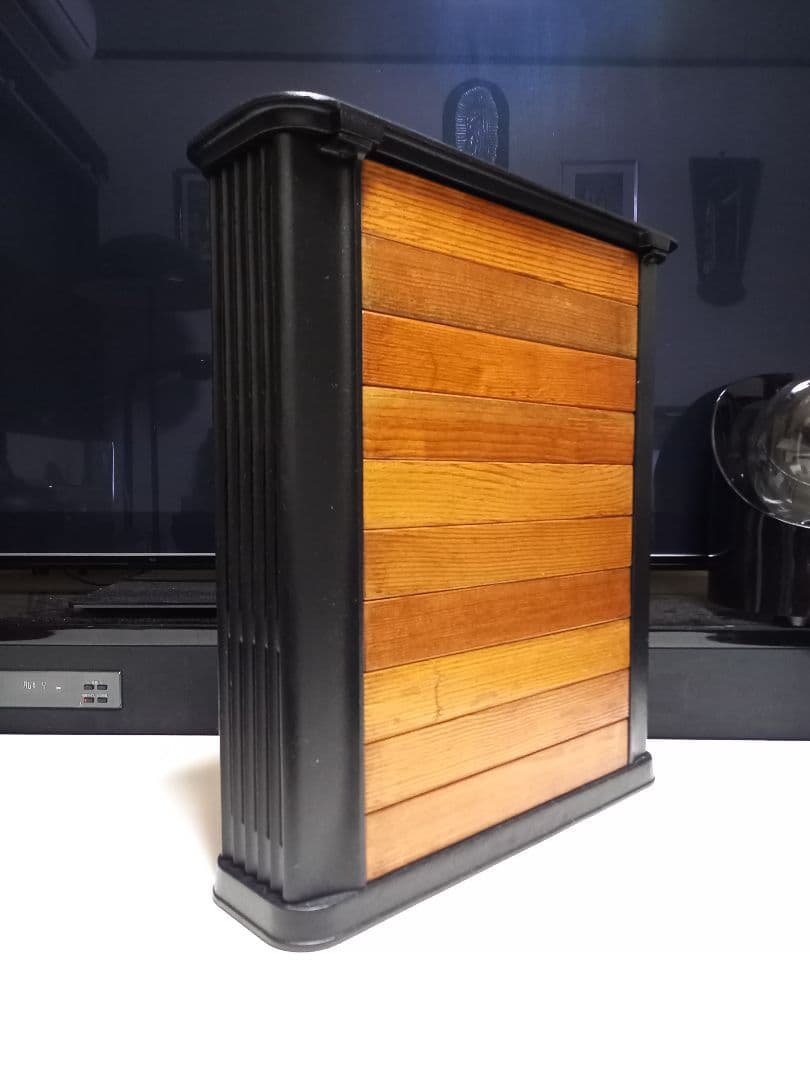 インダストリアル　アイアン　ナチュラル　ウッド　アンブレラ　スタンド　鋳物製