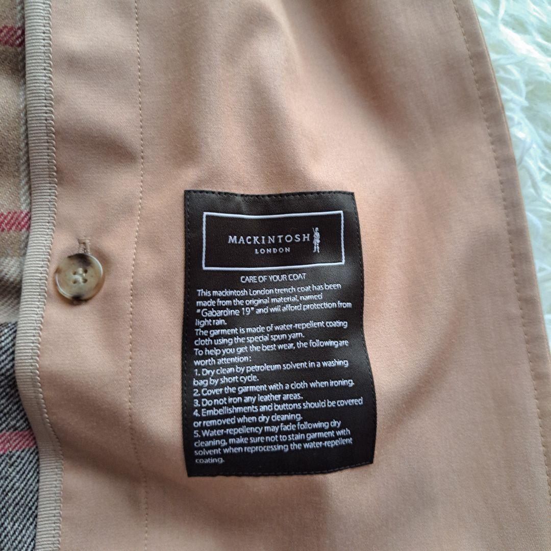 【MACINTOSH LONDON】トレンチコート　ライナー付　キャメル　40