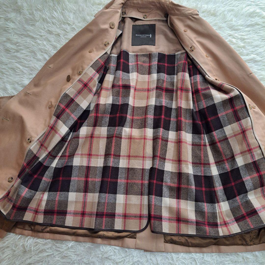 【MACINTOSH LONDON】トレンチコート　ライナー付　キャメル　40