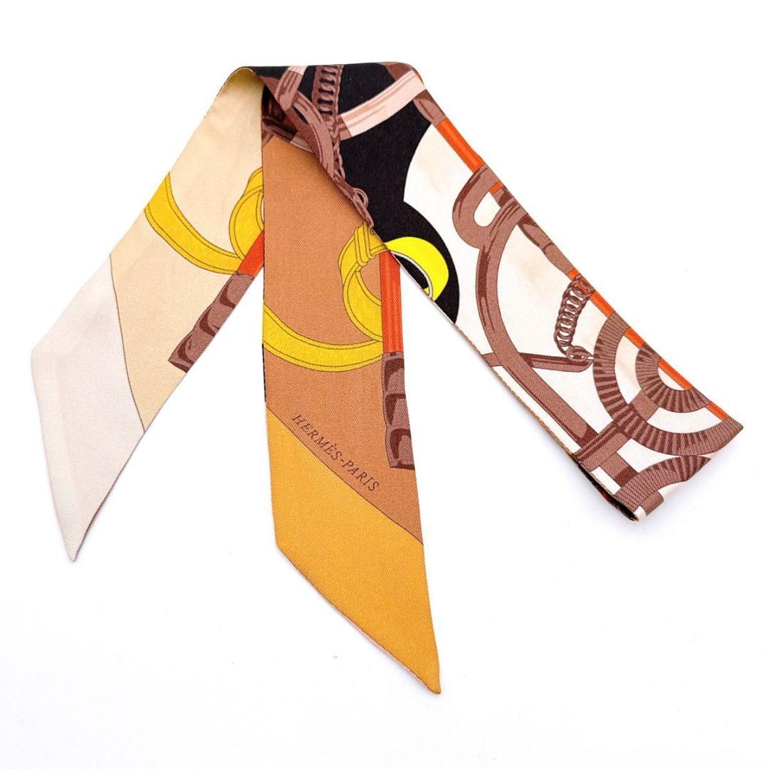 HERMES エルメス ツイリー エプロン・ドール 黄金の拍車 スカーフ