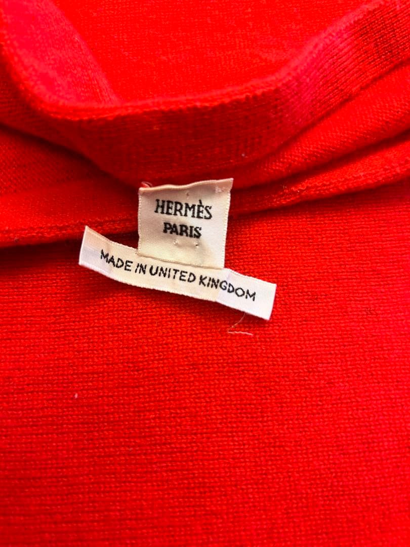 HERMÈS 赤 半袖ニット