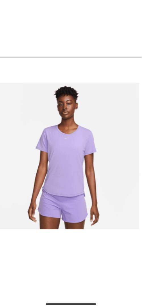 Nike 紫 プリーツスカートTシャツセット　テニスウェア