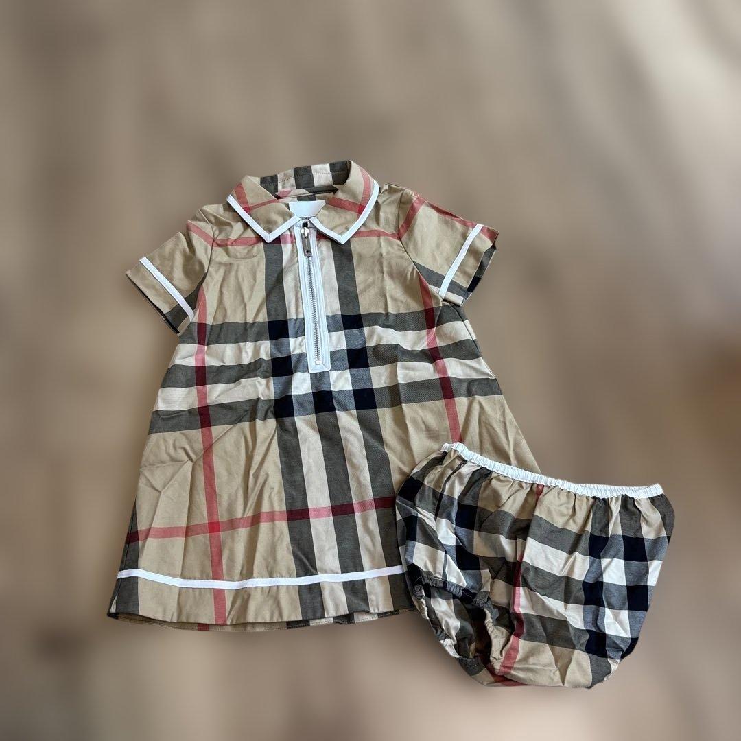 バーバリーワンピース（ショーツ付き）　86cm