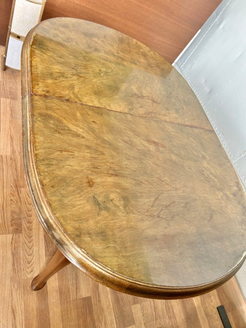 703 マルニ木工 伸長式ダイニングテーブル クラシカル 木製 アンティーク　a