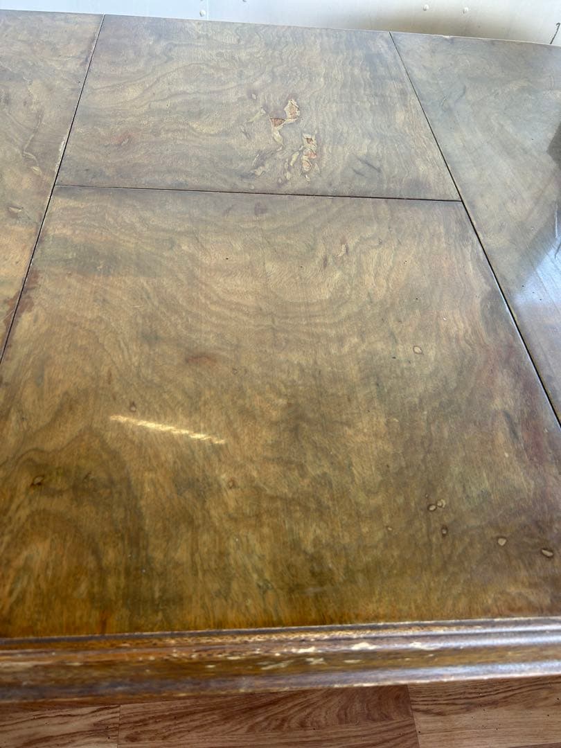 703 マルニ木工 伸長式ダイニングテーブル クラシカル 木製 アンティーク　a